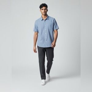 UNTUCKit NWOT Short Sleeve Button Down Shirt 100% Cotton Wrinkle Free